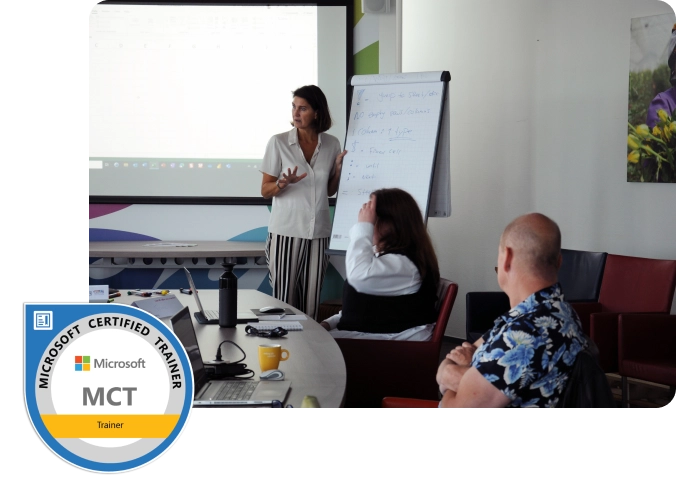 Group 232 Employees participate in Microsoft Office training led by a Microsoft Certified Trainer.
